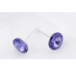 Súprava šperkov v tvare čerešne, Tanzanit, zdobená kryštálmi Swarovski