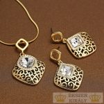 Súprava šperkov Rhombus, zdobená kryštálmi Swarovski