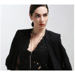 Dlhý kamienkový náhrdelník, Multicolor, zdobený kryštálmi Swarovski