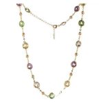 Okrúhly náhrdelník zdobený kryštálmi Swarovski