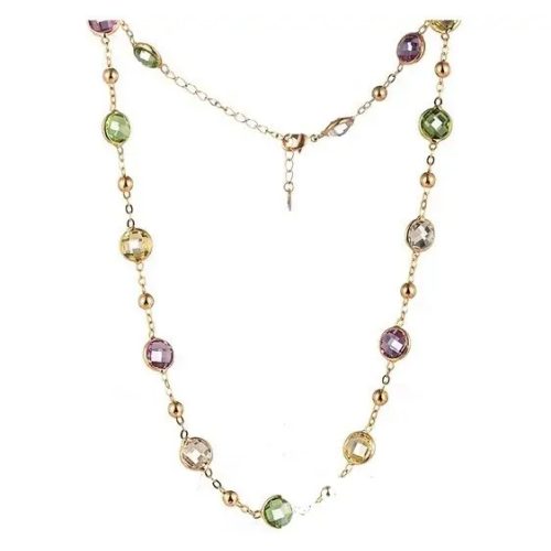 Okrúhly náhrdelník zdobený kryštálmi Swarovski