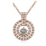 Trojitý kruhový náhrdelník, Rosegold, ružové zlato