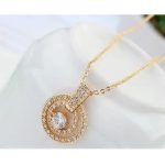 Trojitý kruhový náhrdelník, trblietavé zlato