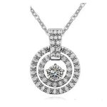 Trojitý kruhový náhrdelník, Crystal