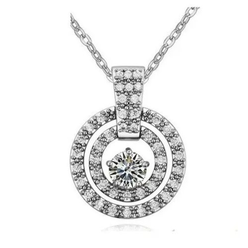 Trojitý kruhový náhrdelník, Crystal