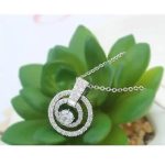 Trojitý kruhový náhrdelník, Crystal