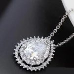 Náhrdelník s príveskom Water drop, Kristály