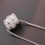 Perlový náhrdelník s príveskom, krištáľ