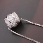 Perlový náhrdelník s príveskom, krištáľ