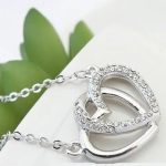 Súprava šperkov s dvojitým srdcom, Kristály