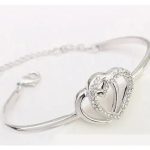 Súprava šperkov s dvojitým srdcom, Kristály