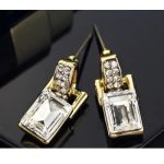 Súprava kockových šperkov, zdobená kryštálmi Swarovski