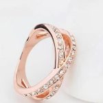 Jedinečný snubný prsteň Crystal, 6.5