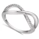 Zirkónový kamienkový prsteň, 7,5