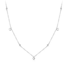 Strieborný náhrdelník so srdiečkami