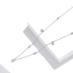 Strieborný náhrdelník so srdiečkami