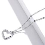 Strieborný náhrdelník s príveskom srdiečka