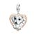 Strieborný prívesok, srdce so šteniatkom