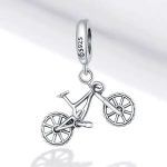 Strieborný prívesok, bicykel