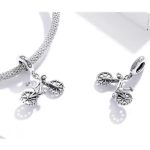 Strieborný prívesok, bicykel