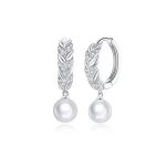 Strieborné náušnice s perlami