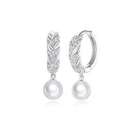 Strieborné náušnice s perlami