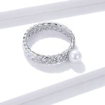 Strieborný prsteň, pšeničný klas, veľkosť 6