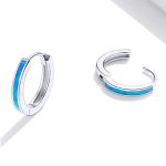 Strieborné náušnice, opál