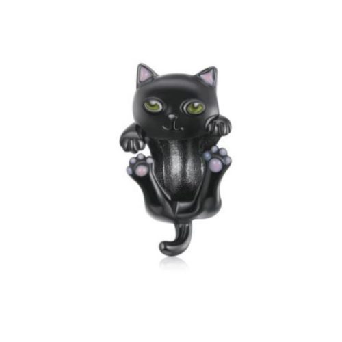 Strieborné kúzlo, čierna mačka