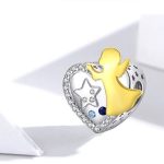 Strieborný prívesok so srdiečkovým anjelom