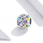 Strieborné kúzlo, farebné srdiečka