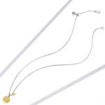 Strieborný náhrdelník so slnečnicou