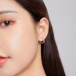 Strieborné náušnice, gulička