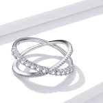 Strieborný prsteň, dvojitý, veľkosť 6