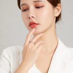 Strieborný prsteň, dvojitý, veľkosť 8