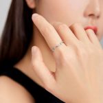 Strieborný prsteň, dúha, veľkosť 6