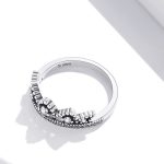 Strieborný prsteň, korunka, veľkosť 7
