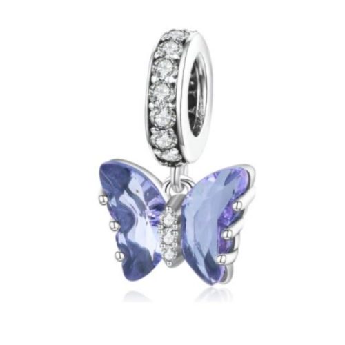 Strieborné kúzlo, motýľ, fialové