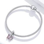 Strieborné kúzlo, motýľ, ružové