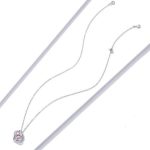 Strieborný náhrdelník s trojitým srdiečkom