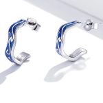 Strieborné náušnice, hviezdne nebo