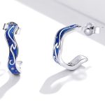 Strieborné náušnice, hviezdne nebo