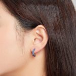 Strieborné náušnice, hviezdne nebo