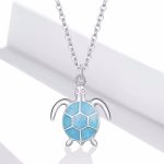 Ezüst nyaklánc teknőssel