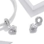 Strieborný prívesok, srdiečko na zavesenie