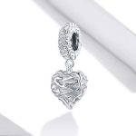Strieborný prívesok, srdiečko na zavesenie