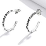 Strieborné náušnice, vintage