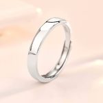 Ezüst karikagyűrű, egy pár, állítható méret