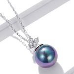 Strieborný náhrdelník s perlovým príveskom