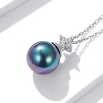 Strieborný náhrdelník s perlovým príveskom